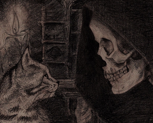 Discworld's Death with Kitten